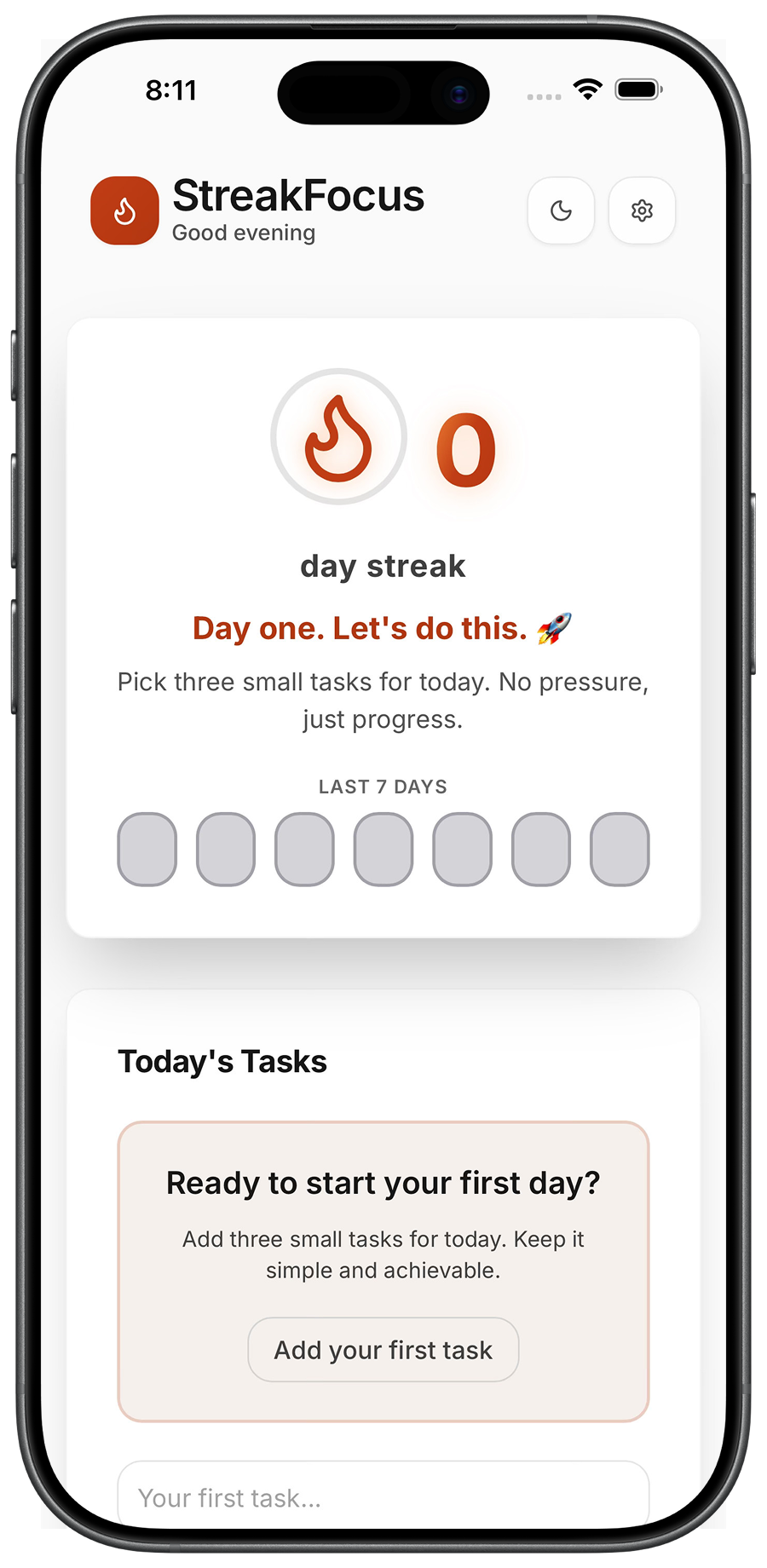 StreakFocus screenshot